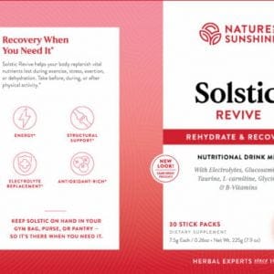 Nature's Sunshine Solstic Revive Label