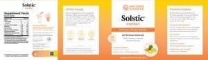 Nature's Sunshine Solstic Energy Label