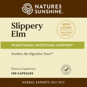 Etiqueta de Nature's Sunshine Slippery Elm