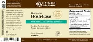 Nature's Sunshine Flash-Ease Label
