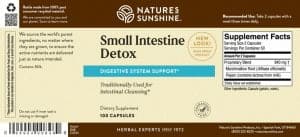 Nature's Sunshine Small Intestine Detox Label