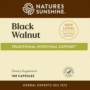 Nature's Sunshine Black Walnut Label