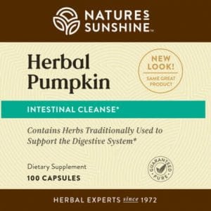 Nature's Sunshine Herbal Pumpkin Label
