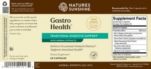 Etiqueta de Nature's Sunshine Gastro Health