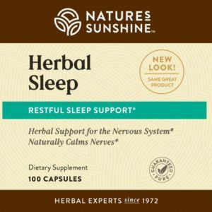 Nature's Sunshine Herbal Sleep Label
