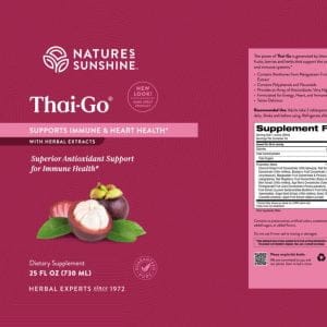 Etiqueta Nature's Sunshine Thai-Go