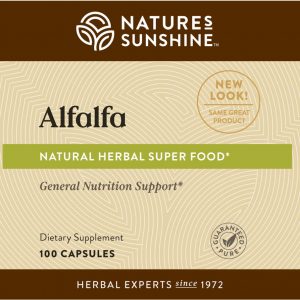 Etiqueta de Nature's Sunshine Alfalfa