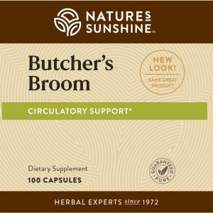 Nature's Sunshine Butcher's Broom Label