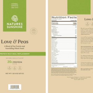 Etiqueta Love and Peas