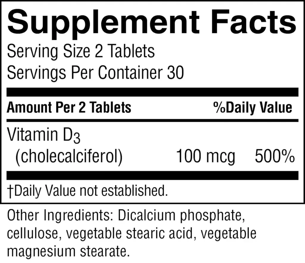 Vitamin D3 60