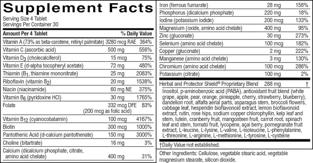 Super Supplemental Vitamin & Mineral