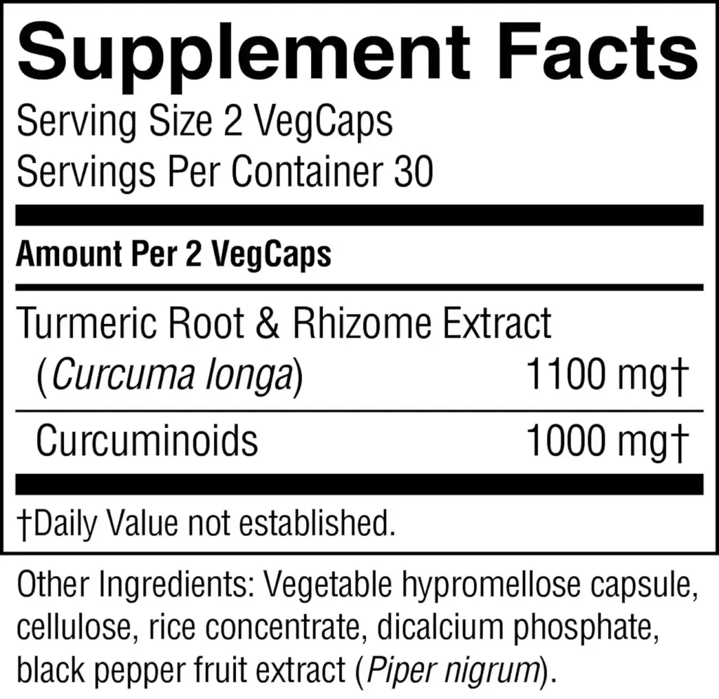 Turmeric Curcumin