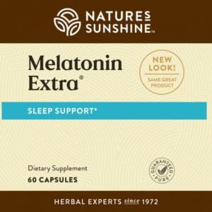 Nature's Sunshine Melatonin Etiqueta Extra