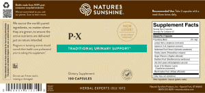 Nature's Sunshine P-X Label