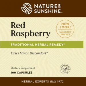 Nature's Sunshine Red Raspberry Label