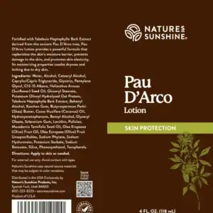 Pau D Arco Lotion