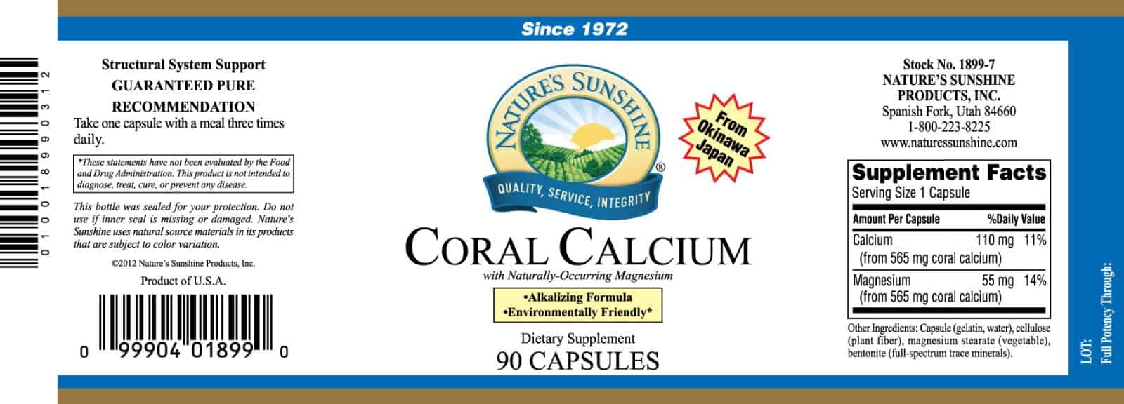 Coral Calcium by Nature's Sunshine