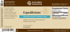 Nature's Sunshine Equolibrium Label