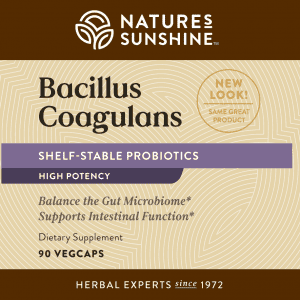 Etiqueta de Nature's Sunshine Bacillus Coagulans