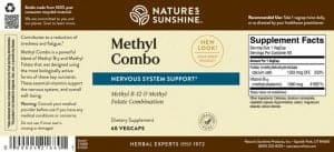 Nature's Sunshine Methyl Combo Label