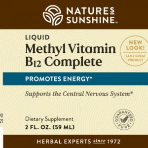 Etiqueta de Nature's Sunshine Methyl B-12