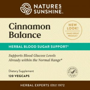 Nature's Sunshine Cinnamon Balance Label