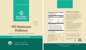Nature's Sunshine My Immune Defense Label