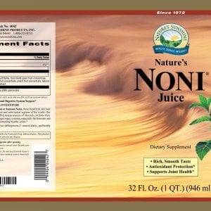 Nature's Sunshine Noni Label