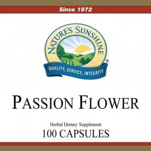 Natures Sunshine Passion Flower label