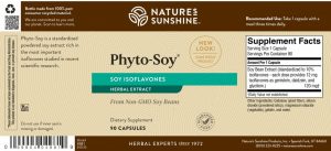 Etiqueta de Nature's Sunshine Phyto Soy