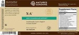 Nature's Sunshine X-A Label
