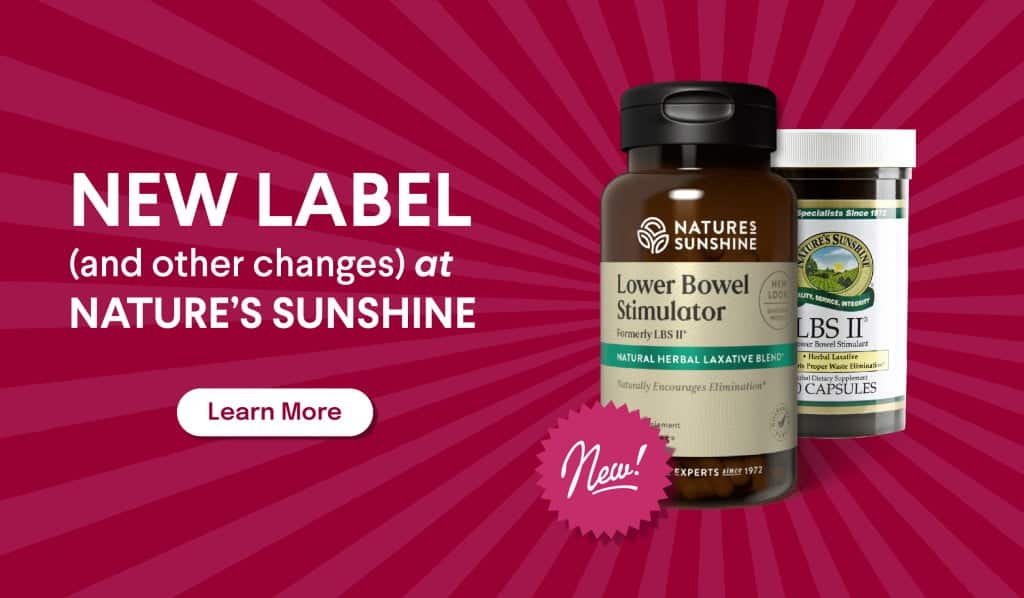 New Label and other changes at Nature's Sunshine