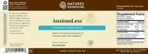 Anxiousless 90 label