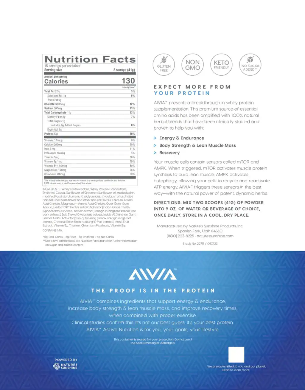 Aivia Whey Protein Vanilla
