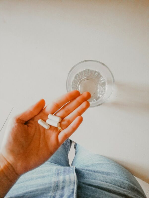 hands with capsules