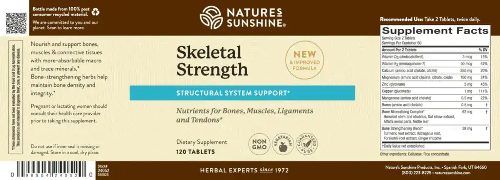Skeletal Strength Label